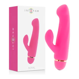 Vibromasseur rabbit silicone médical rose, 17,8 cm, 20 modes, à piles, autre vue 2