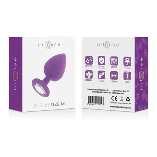 Plug Anal Shelki m noir Intense - avec son échelle de taille