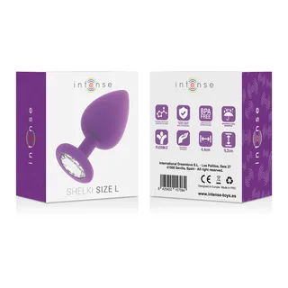 Plug Anal Shelki l noir Intense - détail de la texture