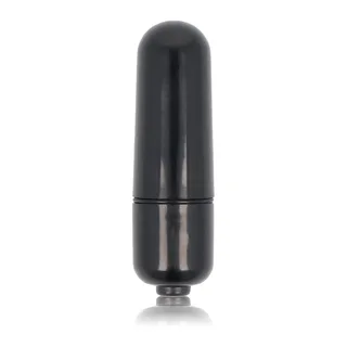 Vibromasseur rose pâle, format compact, silicone, coloris Noir