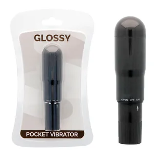 Vibrateur noir cylindrique silencieux, à piles, autre vue 3