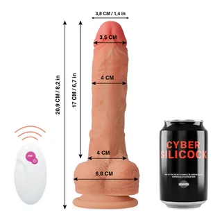 Vibromasseur réaliste Rick Cyber Silicock - accessoires fournis