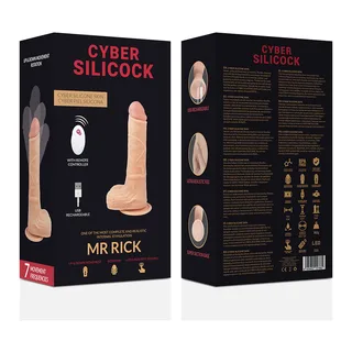 Vibromasseur réaliste Rick Cyber Silicock - détail de la texture