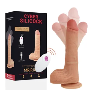 Vibromasseur réaliste Rick Cyber Silicock - avec sa base