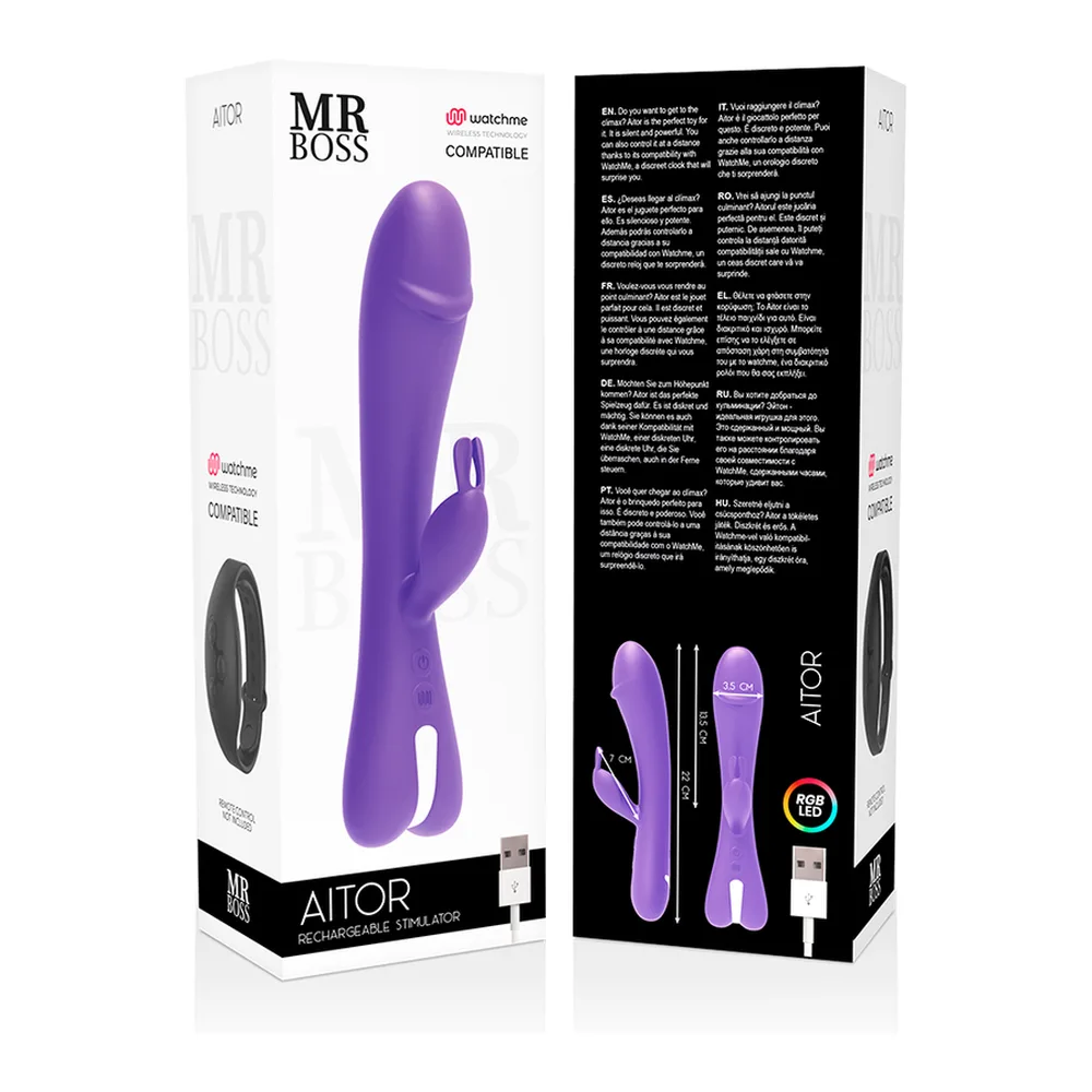 Vibromasseur Aitor Rabbit Télécommande Watchme Mr Boss vue 6