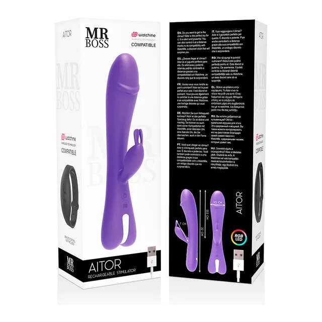 Vibromasseur Aitor Rabbit Télécommande Watchme Mr Boss vue 6