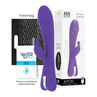 Vibromasseur Aitor Rabbit Télécommande Watchme Mr Boss vue 7