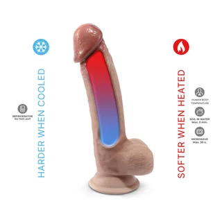 Gode Réaliste Thermoréactif Silexd - vue de dos