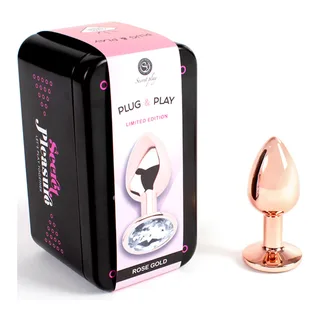 Plug Anal Métal Petite SecretPlay - détail de la texture