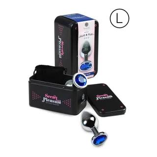 Plug Anal taille l bleu SecretPlay - vue de profil