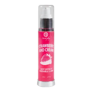 Lubrifiant 2-1 Effet Chaleur Fraise Crème Secretplay vue 3