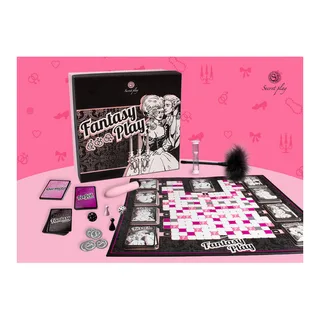 Jeu de société coquin Fantasy Play rose et noir avec accessoires, autre vue 6