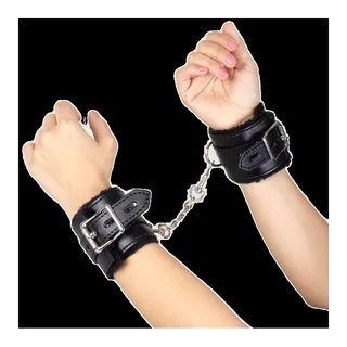 Menottes Bondage Noires Collection SecretPlay - détail de la texture