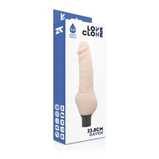 Vibromasseur réaliste silicone beige, à piles, autre vue 4