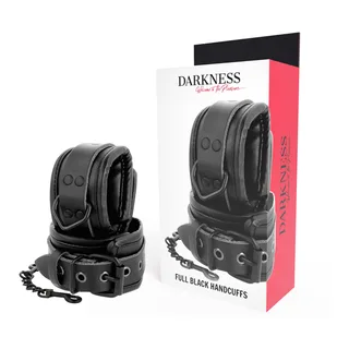 Menottes Réglables Cuir Darkness - avec son échelle de taille