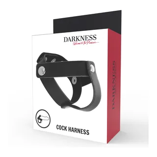 Cockring cuir noir ajustable, autre vue 4