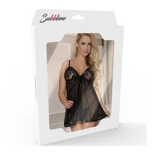 Babydoll Peignoir Floral Design Subblime vue 5