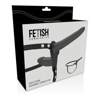 Double Pénétration chair Fetish Submissive Harness - vue de dos - Noir