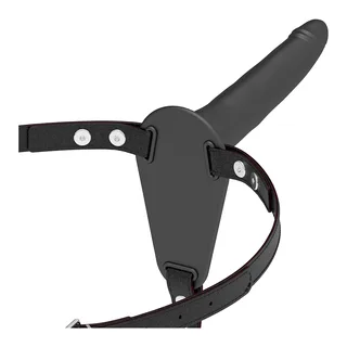 Godes-ceinture Silicone Fetish Submissive Harness - détail de la texture - Noir