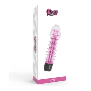 Vibrateur gelée violet picots, base eau, piles, coloris Rose, autre vue 4