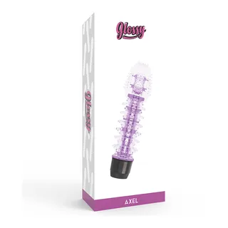 Vibrateur gelée violet picots, base eau, piles, autre vue 4