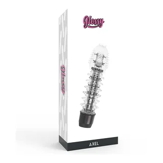 Vibrateur gelée violet picots, base eau, piles, coloris Noir, autre vue 4