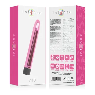 Vibromasseur Vito violet fonctionnant sur piles, coloris Rose