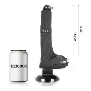Vibromasseur Réaliste 2-1 18 cm Basecock vue 4