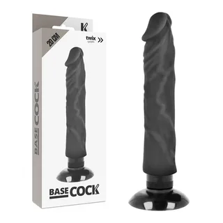 Vibromasseur Réaliste 2-1 20 cm Basecock vue 3