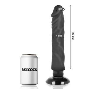 Vibromasseur Réaliste 2-1 20 cm Basecock vue 4