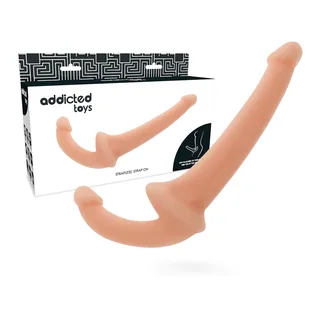 Double Gode Sans Harnais Naturel Addicted Toys - vue de dos