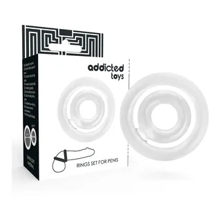 Potenz- C-ring Pénis Addicted Toys - détail de la texture - Transparent