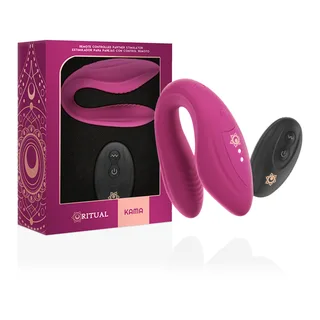 Kama Télécommande pour Couples Rithual - vue de profil - Rose