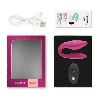 Kama Télécommande pour Couples Rithual - vue de dos - Rose