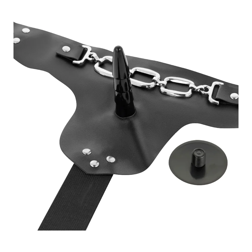 Harnais George Vibrateur Réaliste Harness Attraction - avec sa base