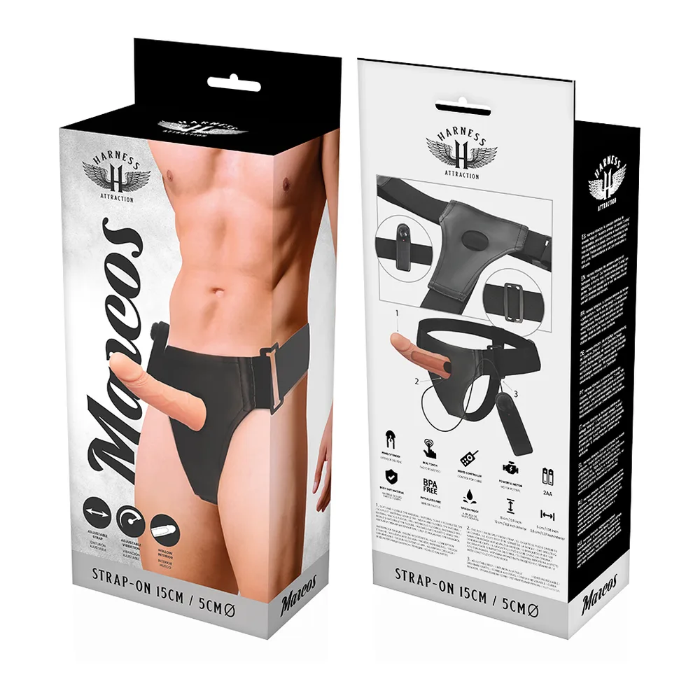 Gode Harnais Cadre Creux avec Vibrateur Harness Attraction vue 7