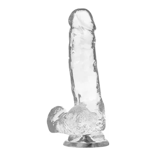 Gode réaliste Bite Transparente Boules X Ray