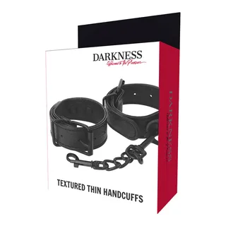 Menottes Texturées Larges Mince Darkness - détail de la texture