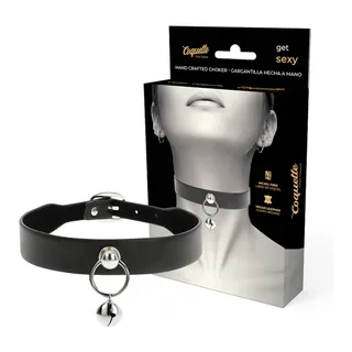 Collier en Cuir Vegan Femme Hochet/cerceau Coquette vue 4