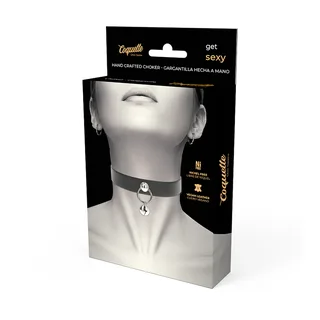 Collier en Cuir Vegan Femme Hochet/cerceau Coquette vue 6