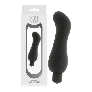 Vibromasseur point G G-spot Pink Silicone Dolce Vita - Noir