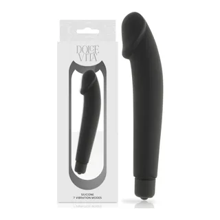 Gode réaliste Realistic Pink Silicone Dolce Vita - Noir