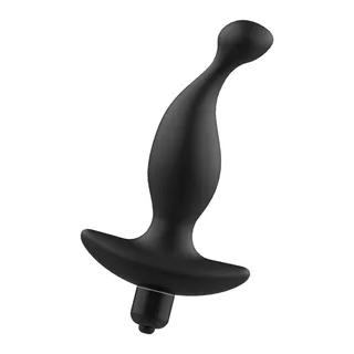 Stimulateur de prostate silicone noir incurvé 15 cm, autre vue 2