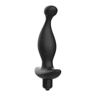Stimulateur de prostate silicone noir incurvé 15 cm, autre vue 3