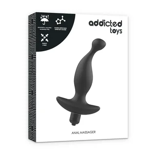 Stimulateur de prostate silicone noir incurvé 15 cm, autre vue 5