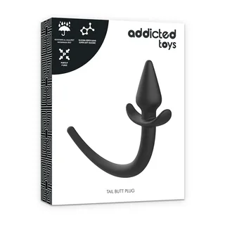 Plug anal silicone noir avec queue, autre vue 5