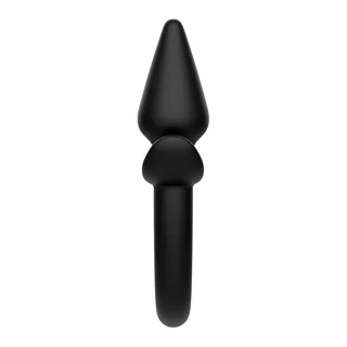 Plug anal silicone noir avec queue, autre vue 7
