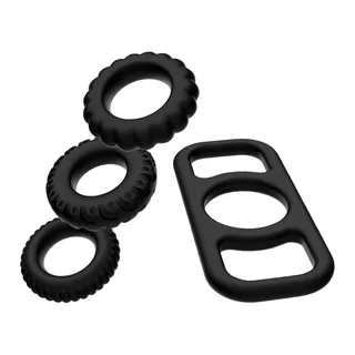 Anneau pénien silicone noir, autre vue 5