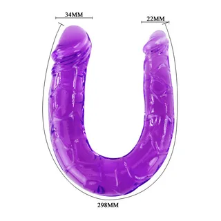 Double Gode en Gelée Souple