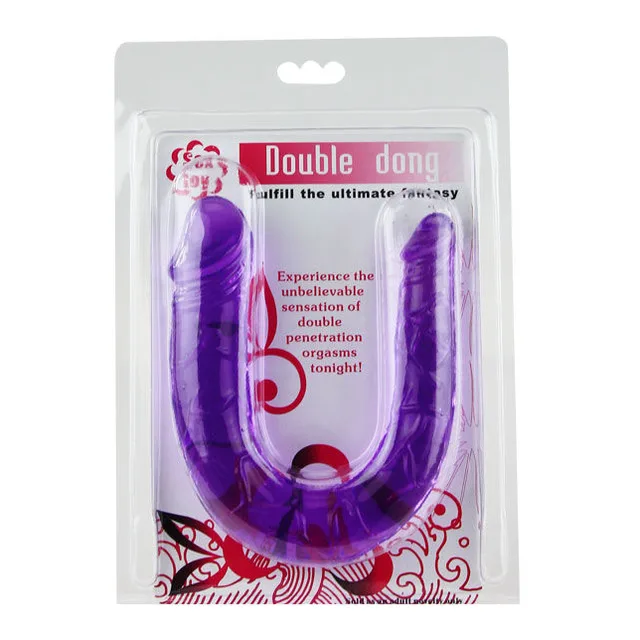 Double Gode en Gelée Souple